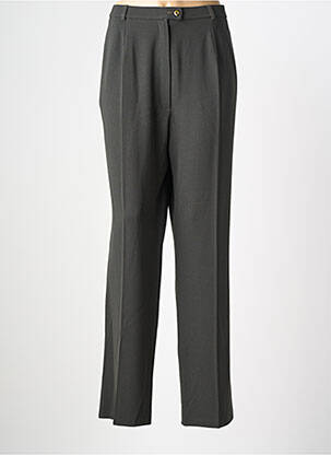 Pantalon droit taille à pinces taille normale vert QUATTRO femme