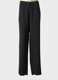 Pantalon droit fermeture zippée sous rabat boutonné taille normale noir PAUPORTÉ femme