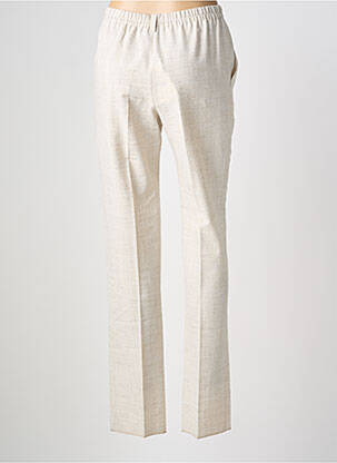Pantalon slim taille élastique taille haute beige ARMOR LUX femme