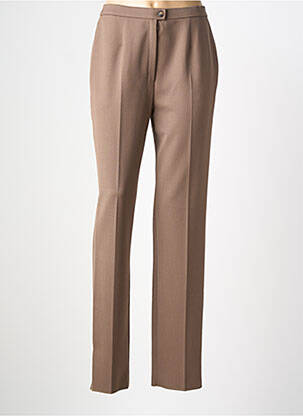 Pantalon slim taille basse taille basse marron ARMOR LUX femme