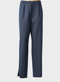 Pantalon droit taille à pinces taille normale bleu KARTING femme