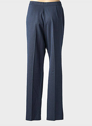 Pantalon droit taille à pinces taille normale bleu KARTING femme