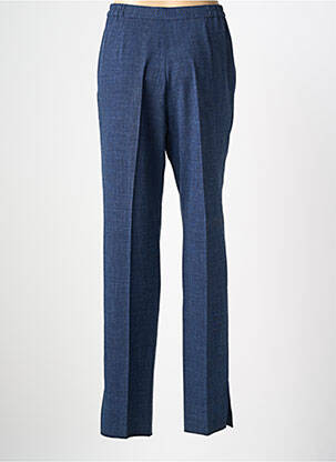 Pantalon droit taille à pinces taille haute bleu ARMOR LUX femme