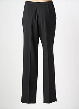 Pantalon droit tissage crêpe taille normale noir KARTING femme