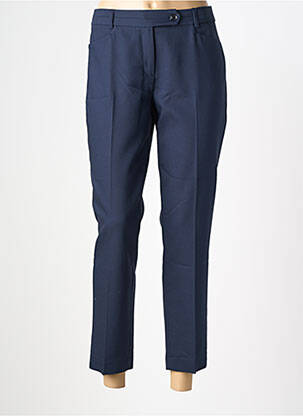 Pantalon 7/8 taille à pinces taille normale bleu OLSEN femme