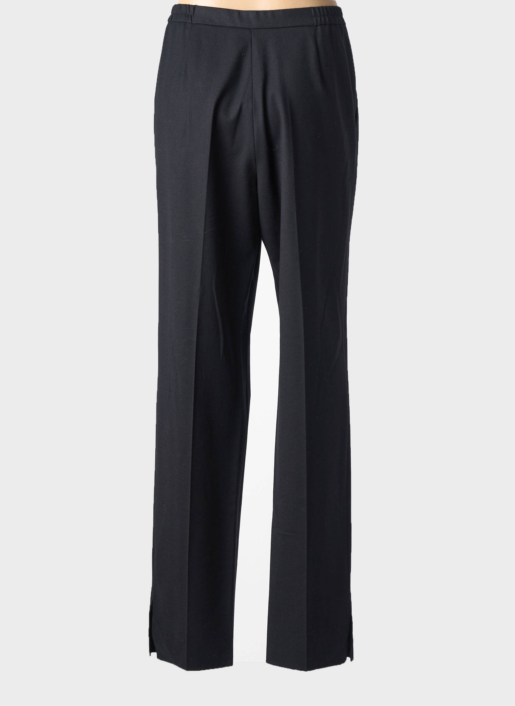 Pantalon droit taille à pinces taille normale noir KARTING femme