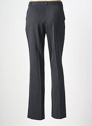 Pantalon droit taille à pinces taille haute gris QUATTRO femme