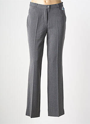 Pantalon droit taille à pinces taille normale bleu QUATTRO femme