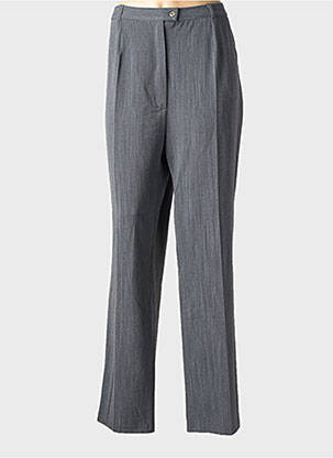 Pantalon droit taille à pinces taille normale gris QUATTRO femme