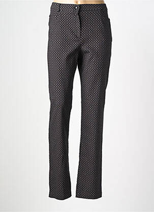 Pantalon slim stretch taille normale noir CHRISTINE LAURE femme