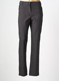Pantalon slim stretch taille normale noir CHRISTINE LAURE femme