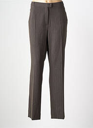Pantalon droit taille à pinces taille normale gris QUATTRO femme
