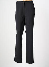 Pantalon droit tissage crêpe taille normale noir QUATTRO femme