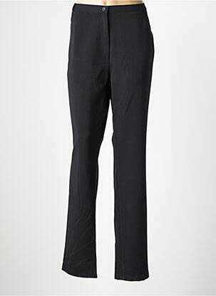 Pantalon droit tissage crêpe taille normale noir QUATTRO femme