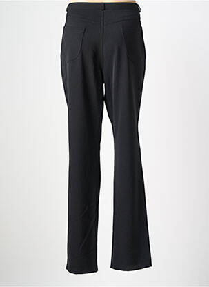Pantalon droit tissage crêpe taille normale noir QUATTRO femme