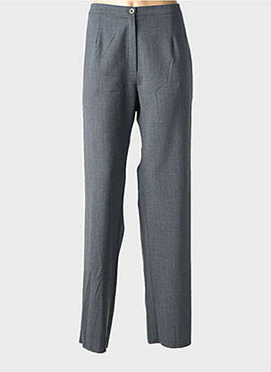 Pantalon droit taille à pinces taille normale gris GRIFFON femme