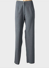 Pantalon droit taille à pinces taille normale gris GRIFFON femme