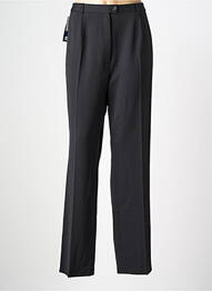 Pantalon droit tissage crêpe taille normale noir QUATTRO femme