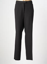 Pantalon droit tissage crêpe taille normale noir QUATTRO femme