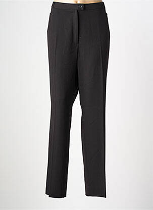 Pantalon droit tissage crêpe taille normale noir QUATTRO femme