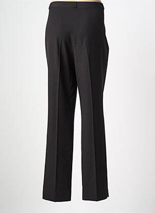 Pantalon droit tissage crêpe taille normale noir QUATTRO femme