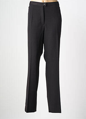 Pantalon droit tissage crêpe taille normale noir QUATTRO femme