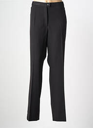 Pantalon droit tissage crêpe taille normale noir QUATTRO femme