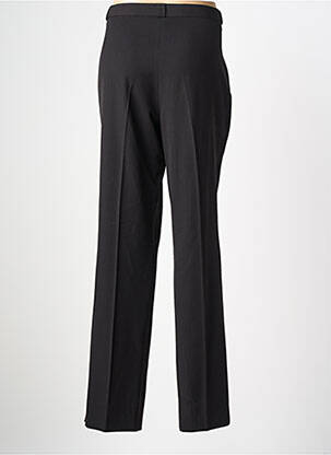 Pantalon droit tissage crêpe taille normale noir QUATTRO femme