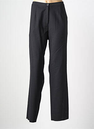 Pantalon droit taille à pinces taille normale noir GRIFFON femme
