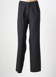 Pantalon droit taille à pinces taille normale noir GRIFFON femme