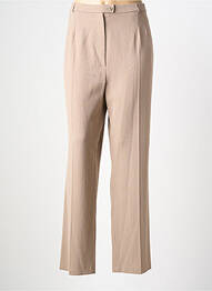 Pantalon droit taille à pinces taille normale marron QUATTRO femme
