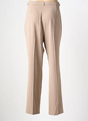 Pantalon droit taille à pinces taille normale marron QUATTRO femme