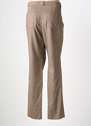 Pantalon droit taille à pinces taille normale marron PAUPORTÉ femme