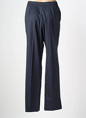 Pantalon droit tissage crêpe taille normale bleu KARTING femme