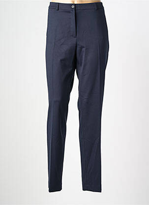 Pantalon slim tissage popeline taille normale bleu TERRE DE FÉES femme