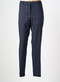 Pantalon slim tissage popeline taille normale bleu TERRE DE FÉES femme