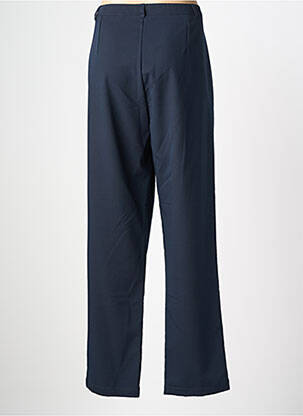 Pantalon droit taille à pinces taille normale bleu LEWINGER femme