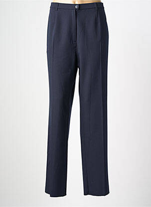 Pantalon droit taille à pinces taille normale bleu KARTING femme