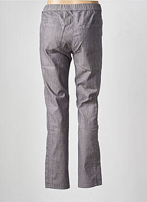 Pantalon slim taille élastique taille normale gris FRANK WALDER femme