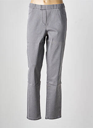 Jeans coupe slim stretch taille normale gris FRANK WALDER femme