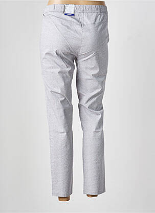 Pantalon slim taille élastique taille normale gris FRANK WALDER femme