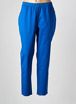 Pantalon slim taille élastique taille normale bleu clair GUY DUBOUIS femme