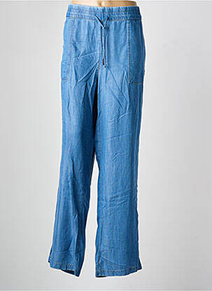 Pantalon droit stretch taille normale bleu OLSEN femme