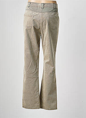 Pantalon droit fermeture zippée sous rabat boutonné taille normale gris PAUSE CAFE femme