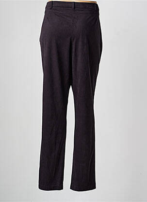 Pantalon droit fermeture zippée sous rabat boutonné taille normale noir CHRISTINE LAURE femme