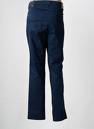 Pantalon slim tissage popeline taille normale bleu TONI femme