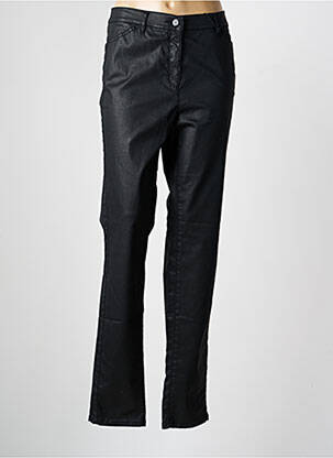 Pantalon droit taille élastique taille normale gris FRANK WALDER femme
