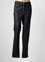 Pantalon droit taille élastique taille normale gris FRANK WALDER femme