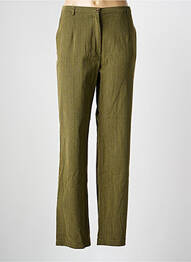 Pantalon droit stretch taille normale vert LEWINGER femme