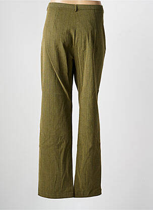 Pantalon droit stretch taille normale vert LEWINGER femme